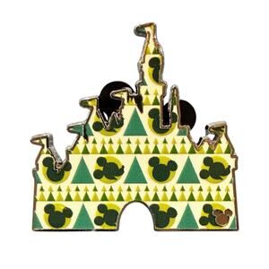 Disneyland Mickey Mouse Green Castle Hidden Mickey Disney 2025 Pin Wave B New DL